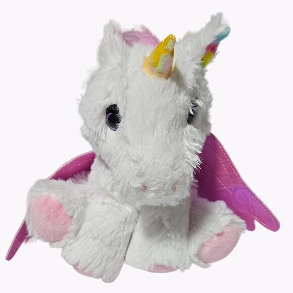Mattel Barbie Unicorn Pegasus 9 inch Plush Pink Wings Alicorn Stuffed Animal Toy - Picture 1 of 8